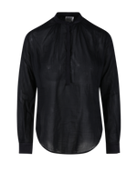 Silk Detail Shirt - Noir