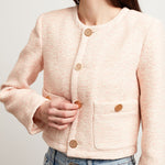 Tweed Blazer - Azalea