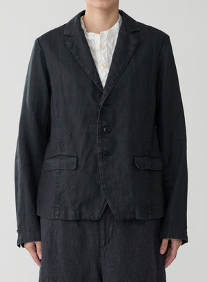 Linen Jacket - Charcoal