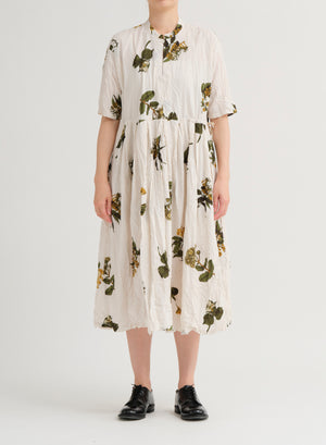 Botanical Dress - Ivory