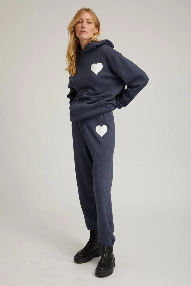 Heart Hoodie - Navy