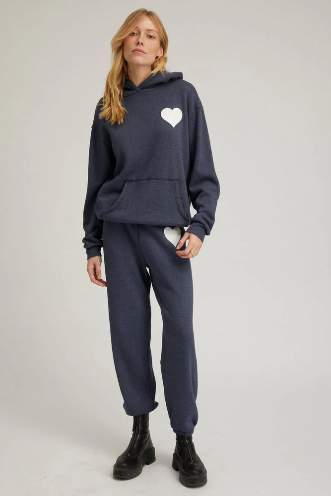 Heart Hoodie - Navy