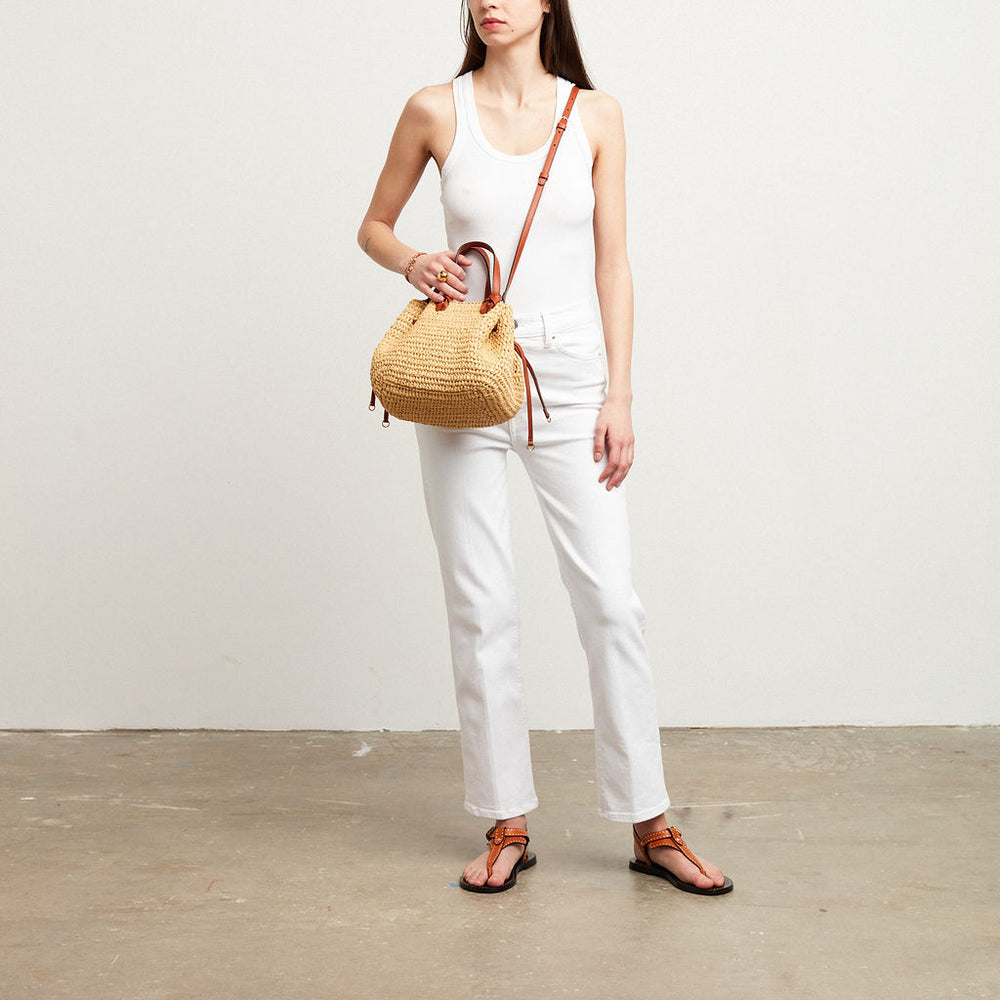 Gio Raffia Crossbody