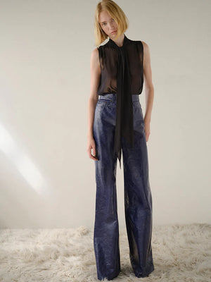 Sleeveless Bow Blouse