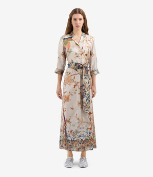 Aloe Shirt Dress - Birds