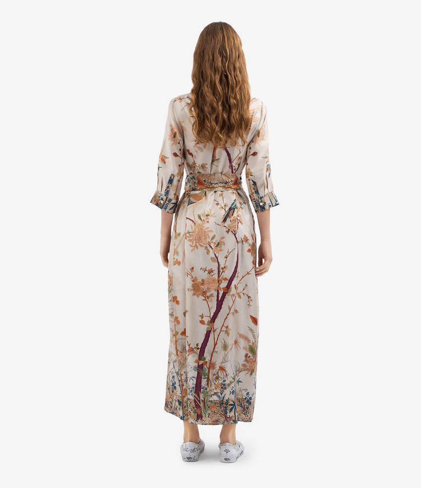 Aloe Shirt Dress - Birds