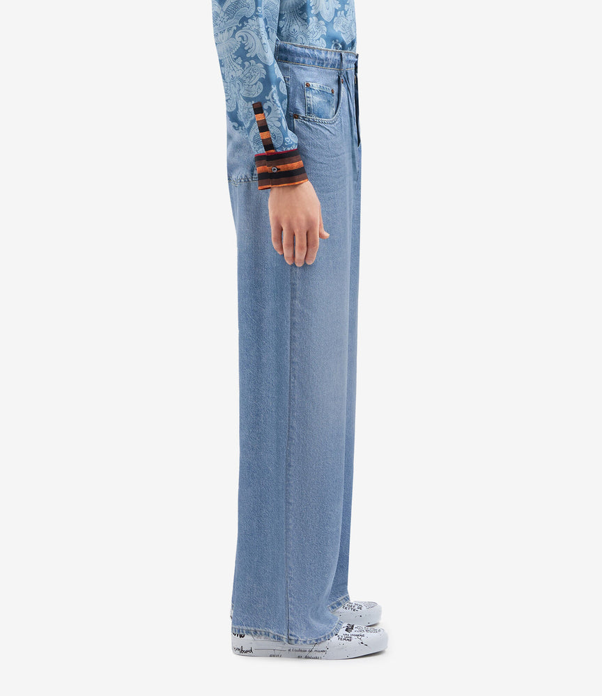 Silk Denim Pant