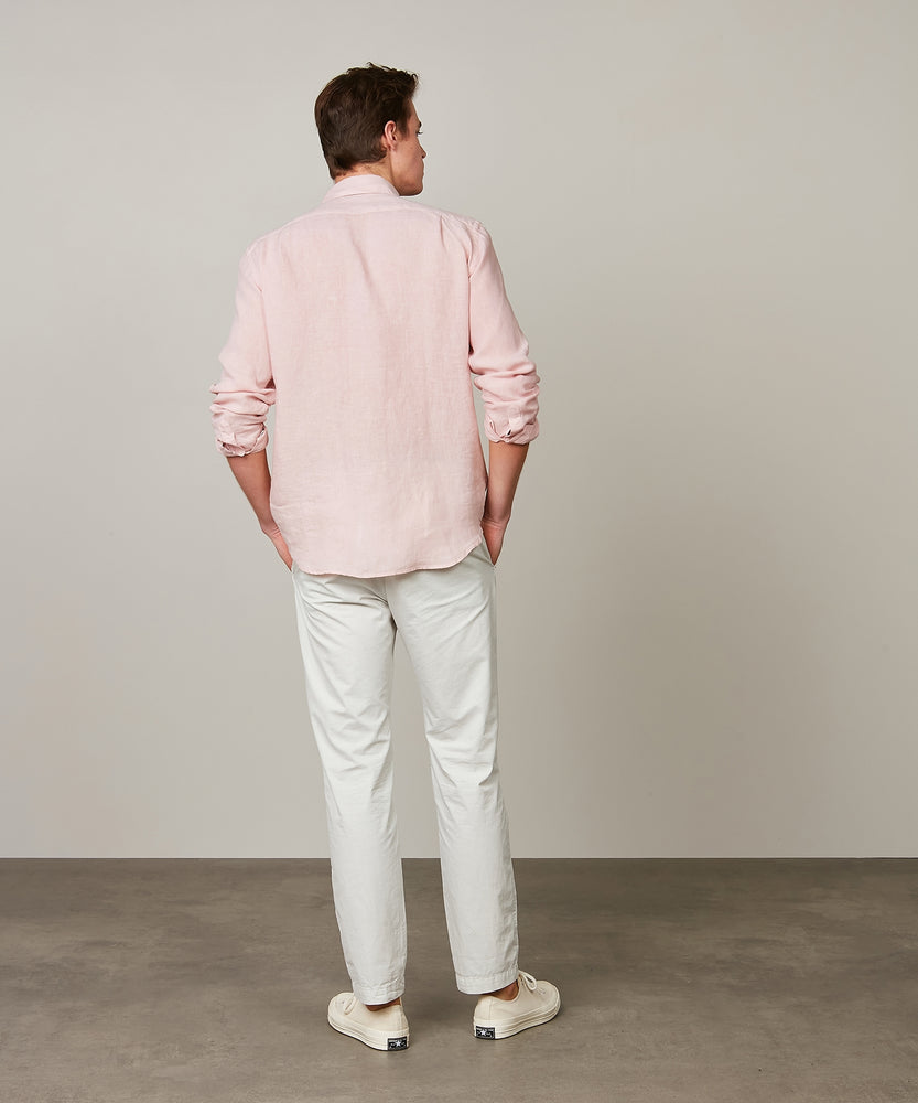 Paul  Linen Shirt - Faded Pink