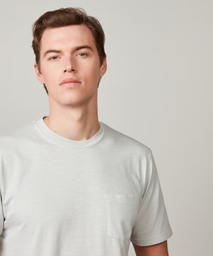 Crew Pocket  T-Shirt - Grey