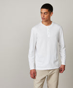 Knitted Henley - White