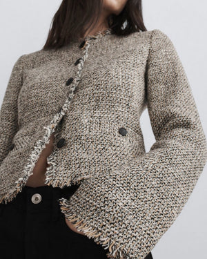 Carmen Tweed Jacket  - Blk