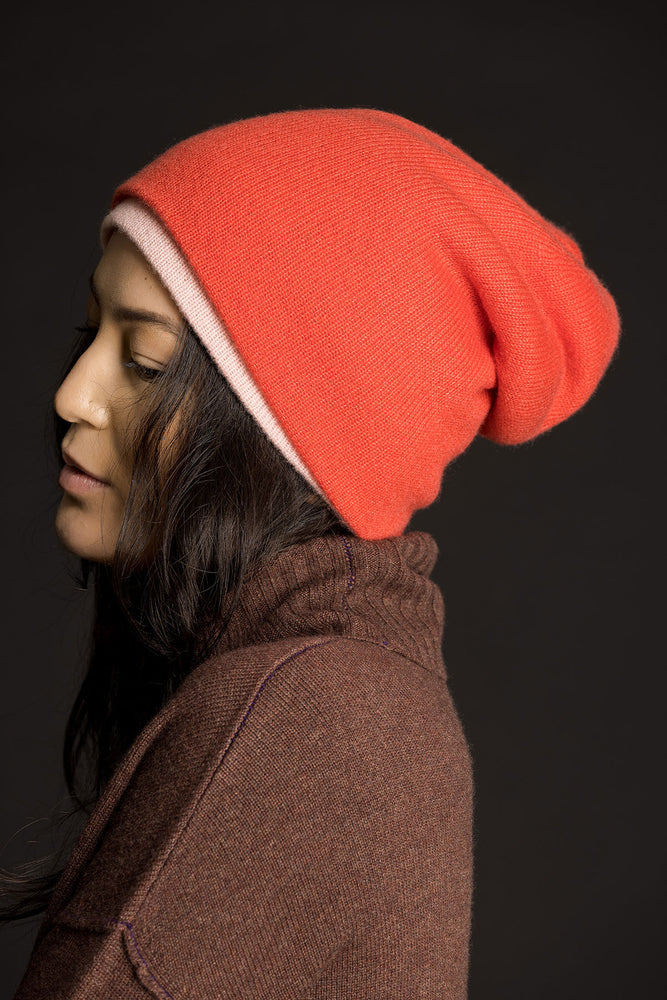 Slouchy Beanie - Orange