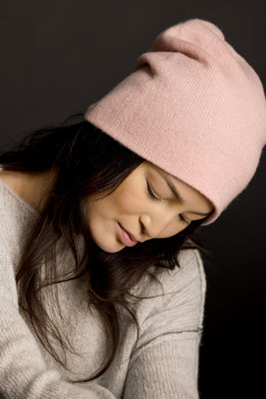 Slouchy Beanie - Pale Pink