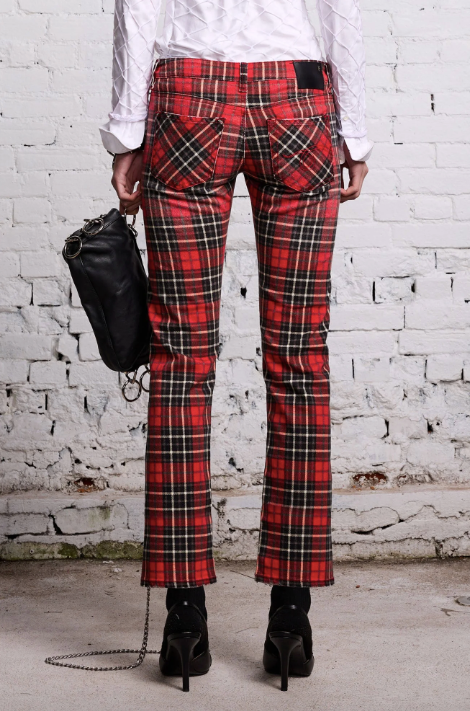 Boy Straight 25 - Red Plaid
