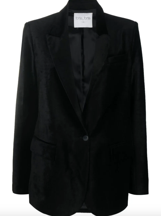 Cotton Velvet Jacket - Noir