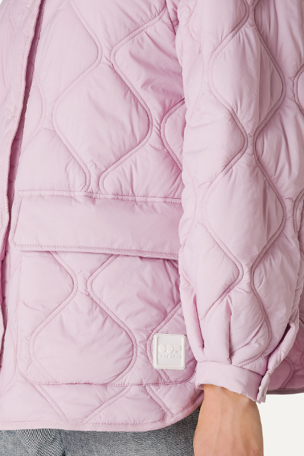 Quilted Shacket - Pink