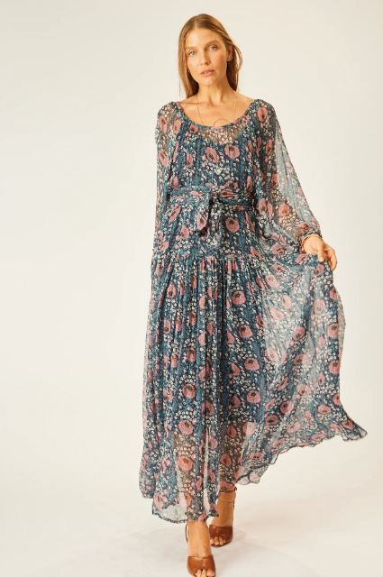 Lainey Dress - Vintage Flowers