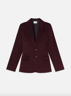 Velvet Blazer - Wine