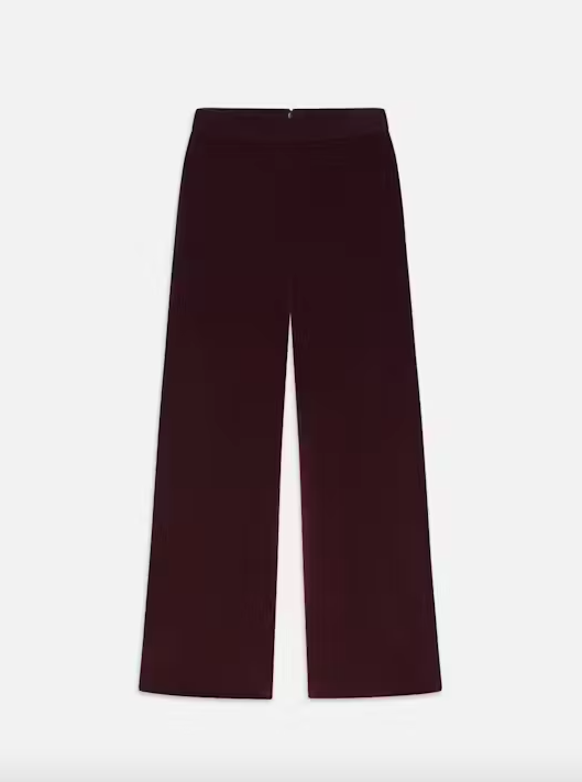 Velvet Wide Leg - Wine