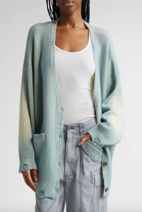 Oversized Cardi - Sky Blue