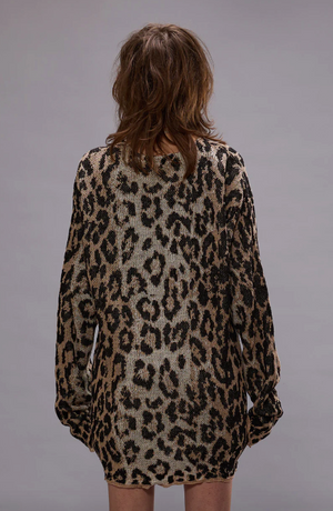 Boyfriend Cardi - Light Leopard