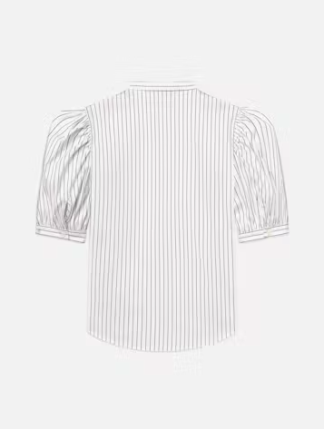 Gathered Top - Navy Stripe