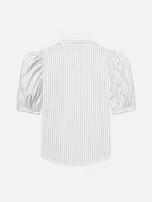 Gathered Top - Navy Stripe