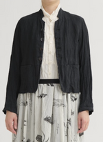 French Linen Jacket - Black