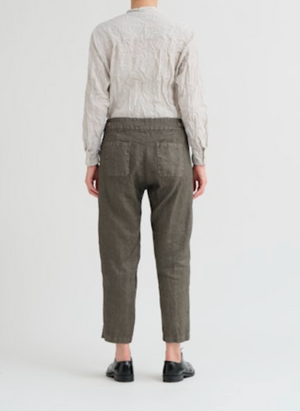 Linen Twill Pants - Khaki