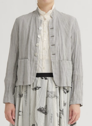 French Linen Jacket - Grey