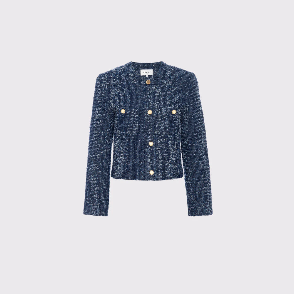 Denim Boucle Jacket