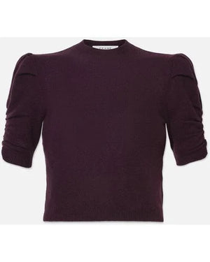 Ruched Sweater - Plum