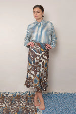 Nola Skirt - Fiori Blue