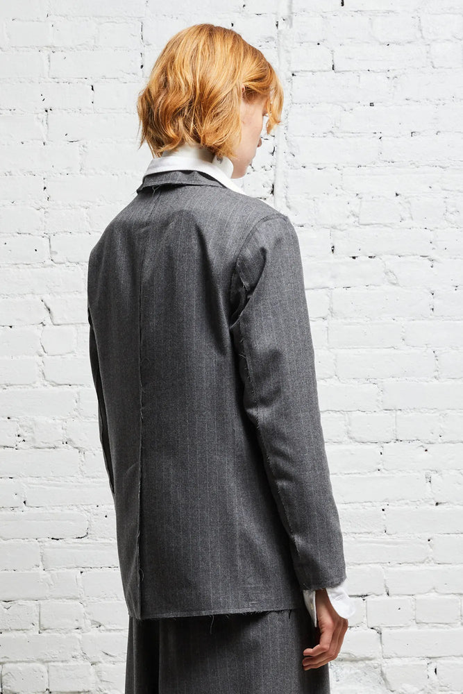 Shrunken Raw Cut Blazer