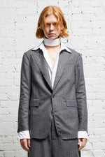 Shrunken Raw Cut Blazer