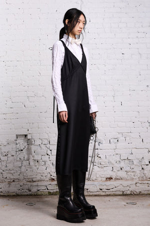 Tape Tie Slip Dress