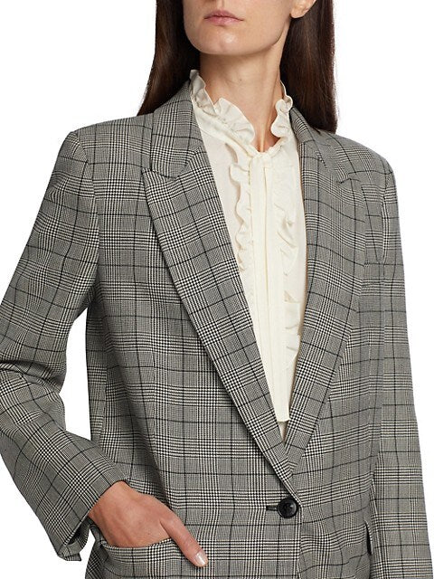 Diane - Blk Ivory Plaid