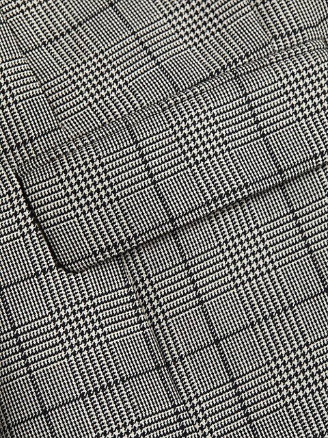 Diane - Blk Ivory Plaid