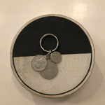 Triple Coin Keychain