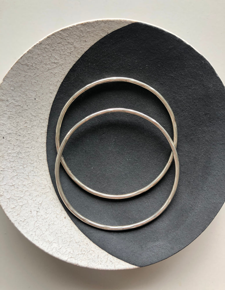 Texture Bangle - Silver