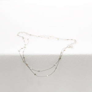 Silk+Silver Necklace - ami boutique